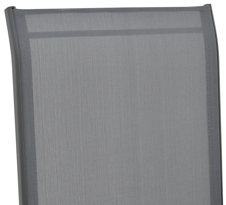 Πολυθρόνα Azelie pakoworld textilene ανθρακί-πόδι αλουμινίου ανθρακί-plywood μπράτσο 77x55x94εκ