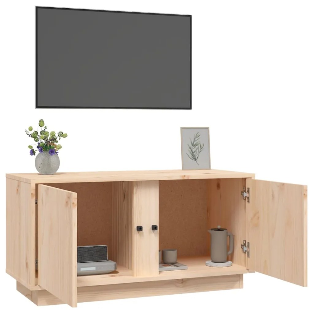 vidaXL Έπιπλο Τηλεόρασης 80 x 35 x 40,5 εκ. από Μασίφ Ξύλο Πεύκου