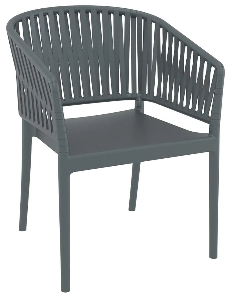 Siesta   Portofino/P* Armchair Dark Grey  metax-01-00-2922 διάστ.58.0000 x 58.0000 x 80.0000