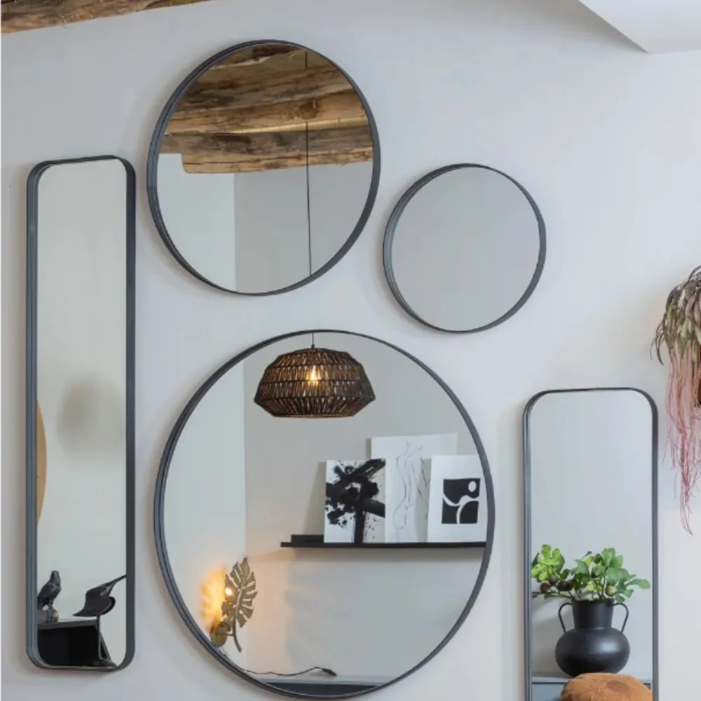 Mirror Eladro Doutzen Mirror Metal Black 373909-Z-0071