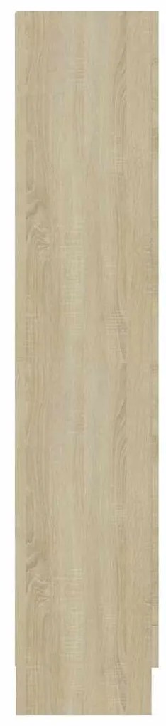vidaXL Βιτρίνα Χρώμα Sonoma Δρυς 82,5 x 30,5 x 150 εκ. Επεξ. Ξύλο