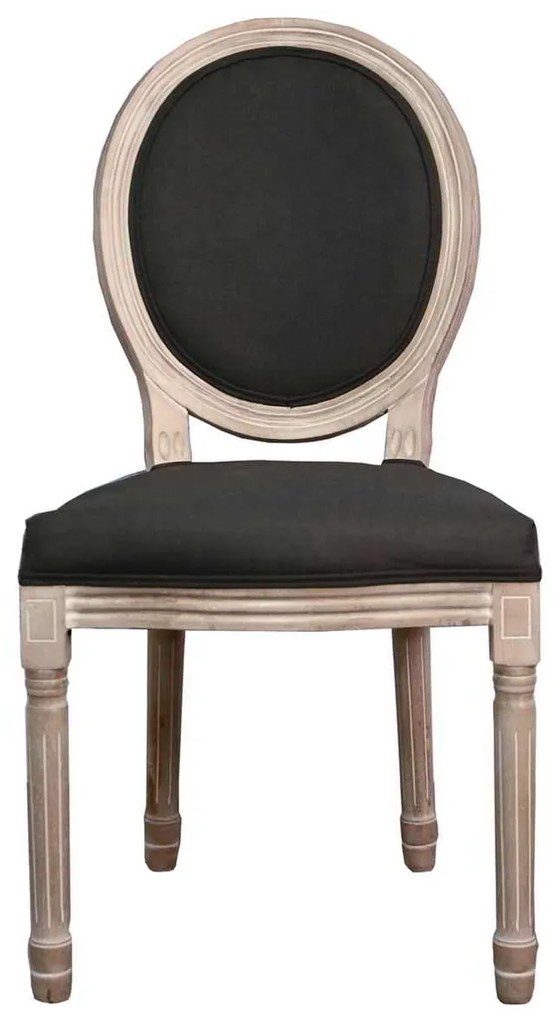 Καρέκλα Jameson Decape / Ύφασμα Μαύρο . Διάσταση: 49x55x95cm (Σετ 2 ΤΕΜ)