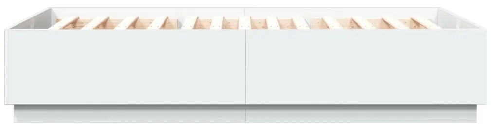 vidaXL Πλαίσιο Κρεβατιού Λευκό 140 x 200 εκ. Επεξεργ. Ξύλο
