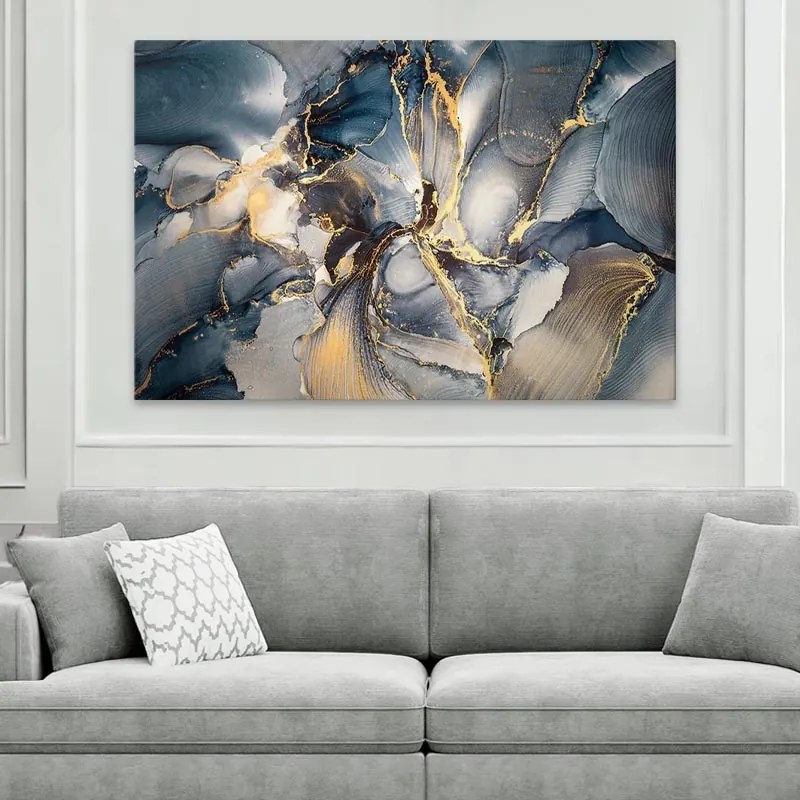 Πίνακας σε καμβά &quot;Abstract Dream&quot; Megapap ψηφιακής εκτύπωσης 140x70x3εκ.