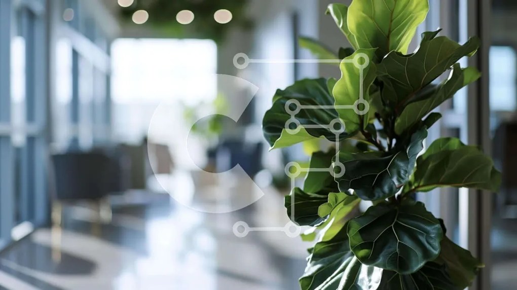 Intra Συλλεκτικό Ξύλινο Παζλ Plywood  4mm - Φιλόξενος διάδρομος με φυτά σε γλάστρα Σε Ξύλινο Κουτί - Διαστάσεις Puzzle: 10x10 cm – 25 κομμάτια