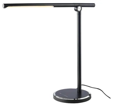 Επιτραπέζιο Φωτιστικό Γραφείου LED DIMMABLE+TOUCH SWITCH+USB DEGAS Aca-SF1816LEDB-Μαύρο SF1816LEDB