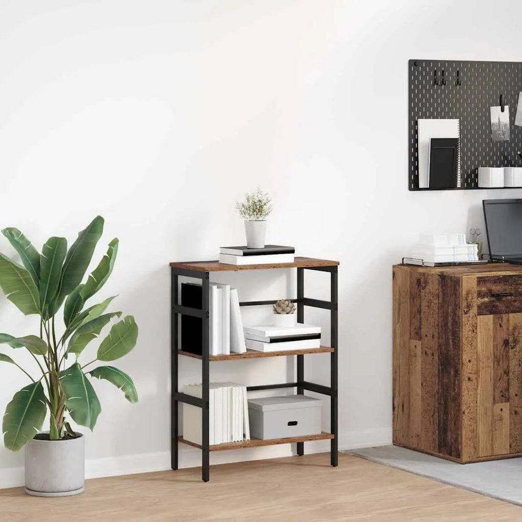 Ράφι Βιβλίων Παλιό Ξύλο 60 x 29,5 x 81 εκ Επεξεργασμένο ξύλο