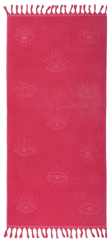 Πετσέτα Θαλάσσης - Παρεό (90x170) Nef-Nef Homeware Eyes On Me Fuchsia
