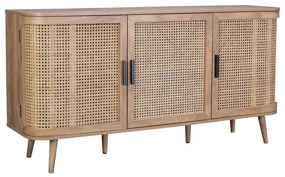 Μπουφές Monmarte 05-0718 150x39x77cm Natural Μοριοσανίδα, Μελαμίνη