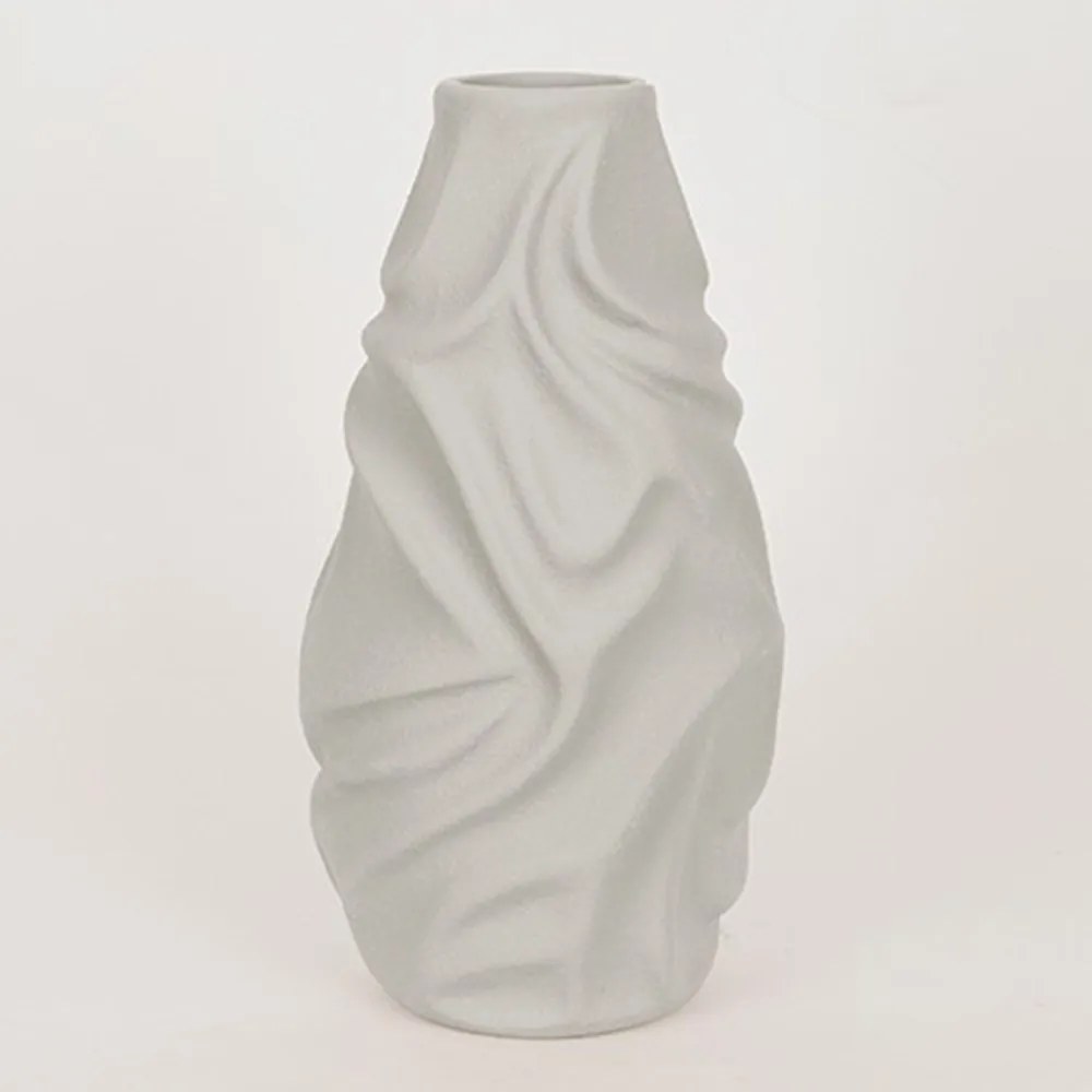 Βάζο Κεραμικό 819-00508 Φ20x37,5cm Beige Estheti Home Κεραμικό