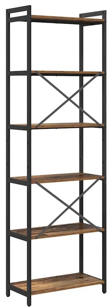 vidaXL Βιβλιοθήκη Παλαιό ξύλο 60 x 30 x 188 εκ Επεξεργασμένο ξύλο