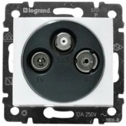 Πρίζα TV-RD-SAT απλή Valena LEGRAND-774435-Λευκό 774435