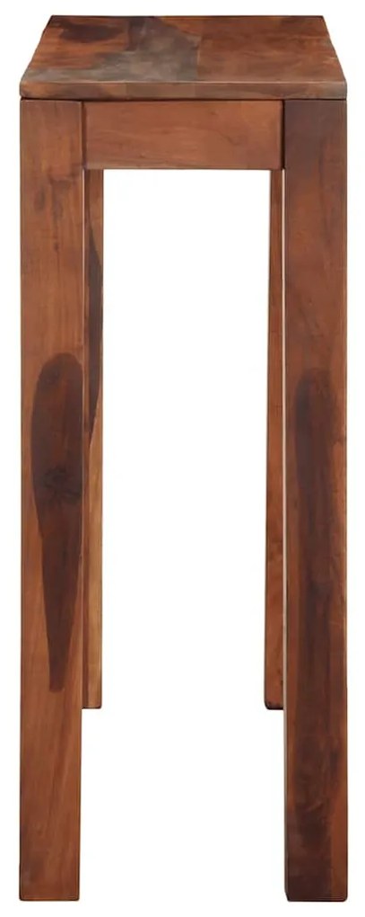 Τραπέζι κονσόλας 120x30x76 cm μασίφ ξύλο ακακίας - Καφέ