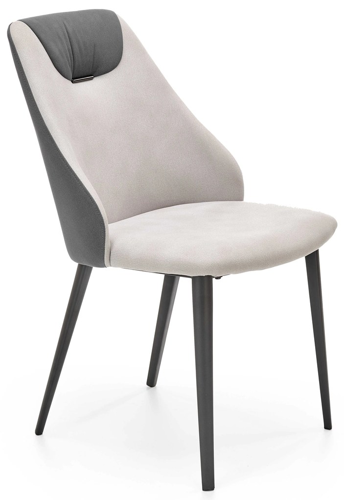 K470 chair light grey/dark grey DIOMMI V-CH-K/470-KR-J.POPIEL/C.POPIEL DIOMMI-60-21266