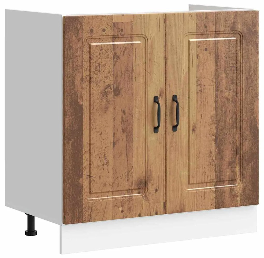 vidaXL Ντουλάπα Κουζίνας με αποθήκευση 2 pcs Καφέ 80 x 46 x 81.5 εκ