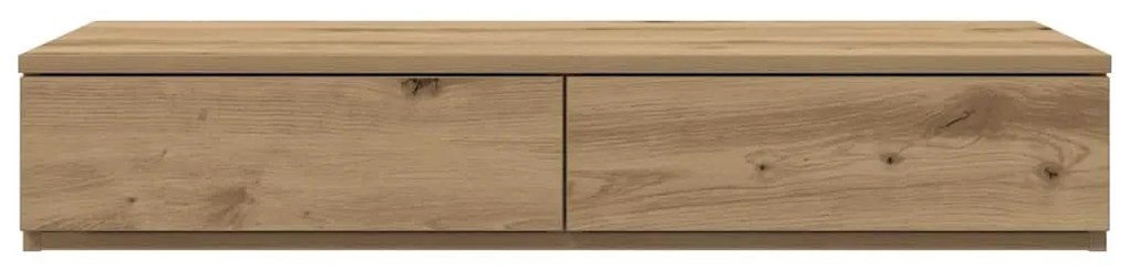 vidaXL Συρτάρια κρεβατιού με συρτάρι artisan δρυς 90 x 36.5 x 16.5 εκ