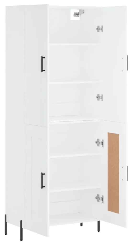 vidaXL Ντουλάπι Λευκό 69,5x34x180 εκ. από Επεξεργασμένο Ξύλο