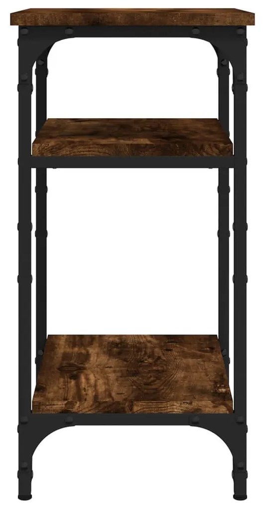 Βοηθητικό Τραπέζι Καπνιστή Δρυς 35x30x60 εκ. Επεξεργασμένο Ξύλο - Καφέ