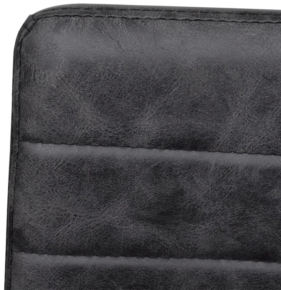 vidaXL Καρέκλες Τραπεζαρίας «Πρόβολος» 4 τεμ. Μαύρες Συνθετικό Δέρμα