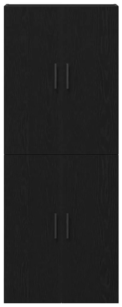 vidaXL Επιτοίχιο ντουλάπι 2 pcs Μαύρη δρυς 69.5 x 34 x 90 εκ.
