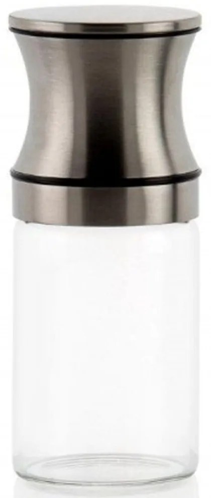 Μύλος Αλατοπίπερου LBTAH-MS70216 Φ6x14cm Clear-Silver Andrea House Μέταλλο,Γυαλί