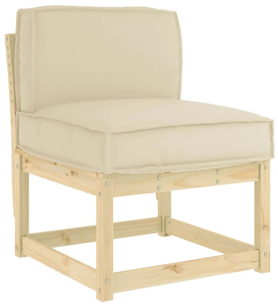 vidaXL Μαξιλάρι παλέτας για πλάτη Μπεζ 60 x 40 x 12 cm Ύφασμα Oxford