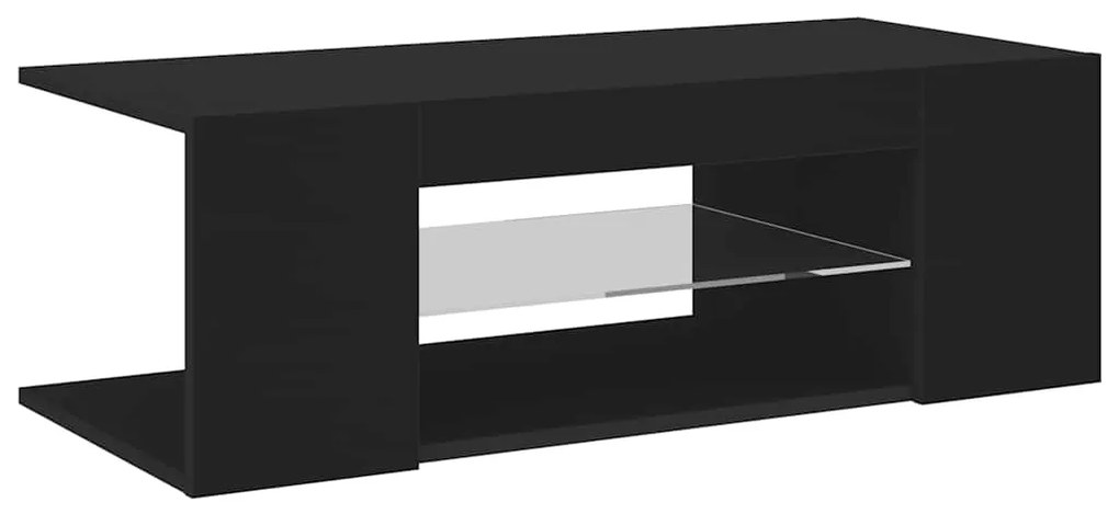 vidaXL Έπιπλο Τηλεόρασης με LED Μαύρο 90x39x30 εκ.