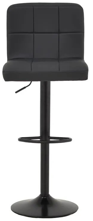 Σκαμπό μπαρ Remina πτυσσόμενο μαύρο pu-βάση μαύρο μέταλλο 44x44x112εκ 2αδα 44x44x112 εκ.