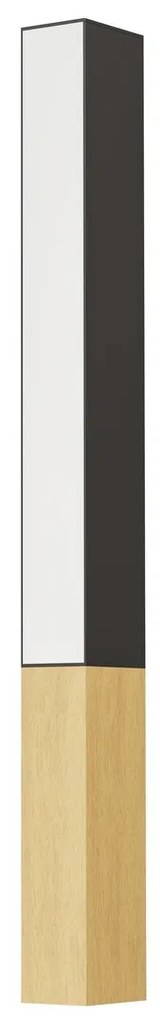 Φωτιστικό Επίτοιχο Eglo 900871 TUDONS Καφέ (Brown)|Μαύρο Ματ (Black Mat) 3000K