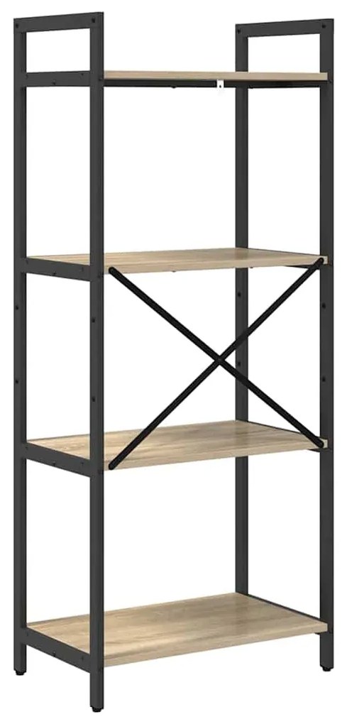 vidaXL Ράφι Βιβλίων Δρύς Sonoma 56 x 34 x 133,5 εκ Επεξεργασμένο ξύλο