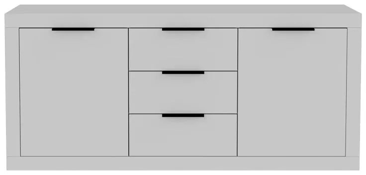 Μπουφές Doha σε λευκή απόχρωση 180x45x80,5 εκ. 180x45x80.5 εκ.