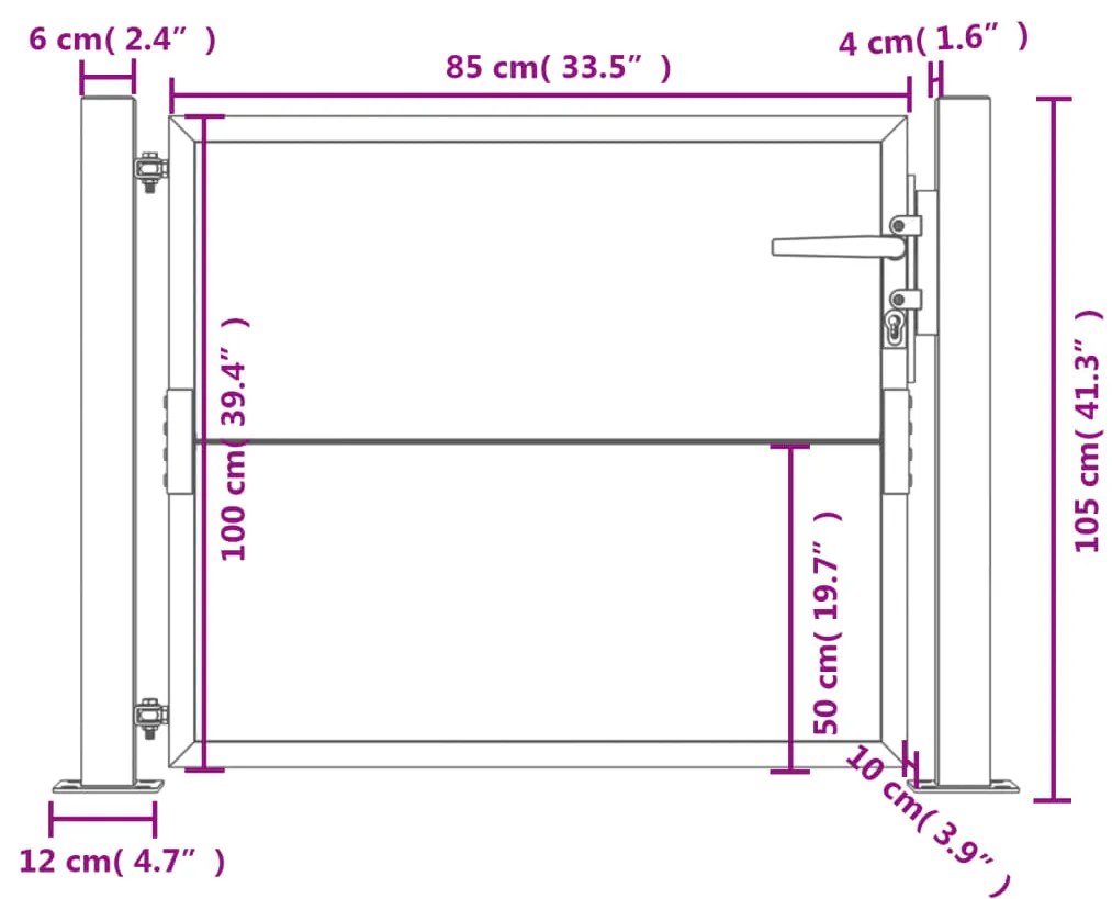 ΠΥΛΗ ΚΗΠΟΥ 105 X 105 ΕΚ. ΑΠΟ ΑΤΣΑΛΙ CORTEN 153203