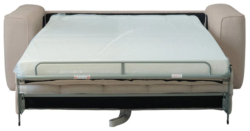 NORRIS Καναπές - Κρεβάτι 3Θέσιος, Ύφασμα Water Repellent Μπεζ 209x99x70 Κρεβάτι:140x190cm
