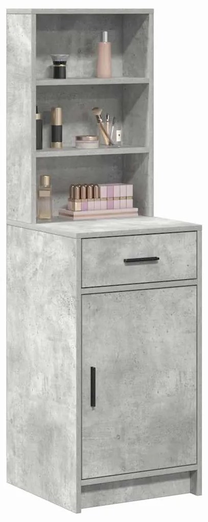 vidaXL Highboard Σκυρόδεμα Γκρι 40 x 40,5 x 135 εκ. Επεξεργασμένο ξύλο