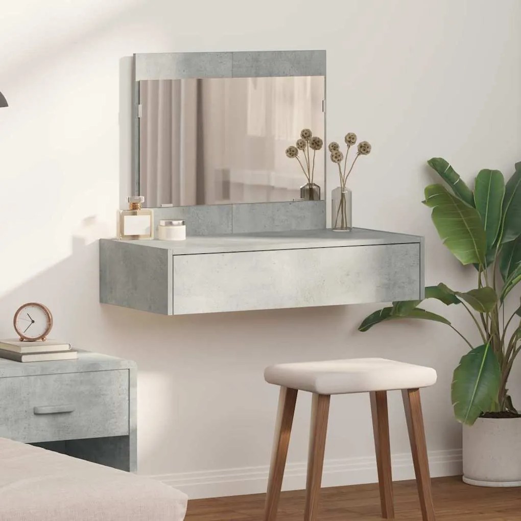 vidaXL Τραπέζι περιποίησης Γκρι 83 x 40 x 70 εκ Επεξεργασμένο ξύλο