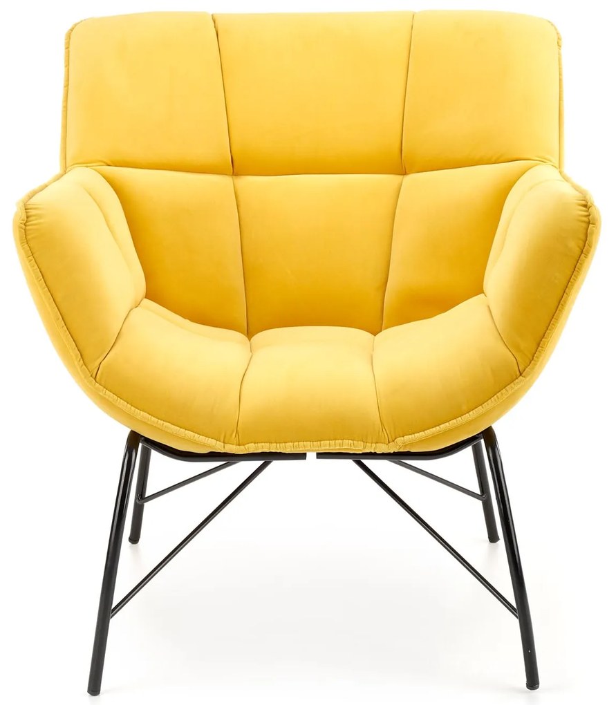 BELTON leisure chair color: yellow