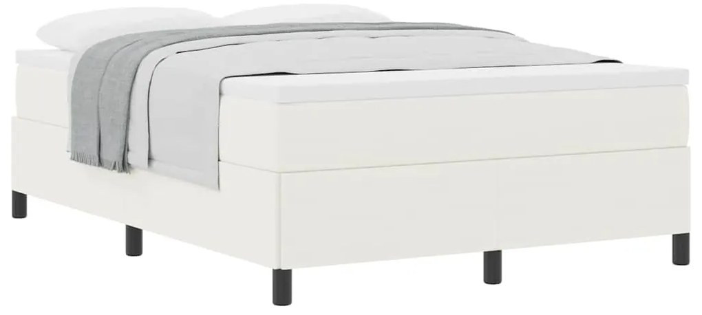 vidaXL Σκελετός Κρεβατιού Κρεμ 140 x 200 cm Βελούδο