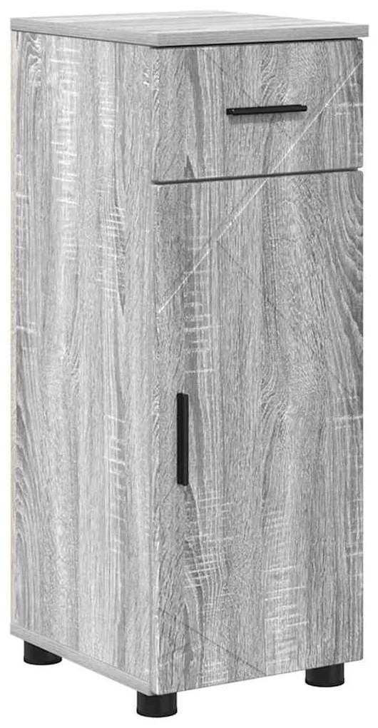 vidaXL Σετ Επίπλων Μπάνιου με ράφι 4 pcs Γκρι sonoma 30 x 35 x 192 εκ.