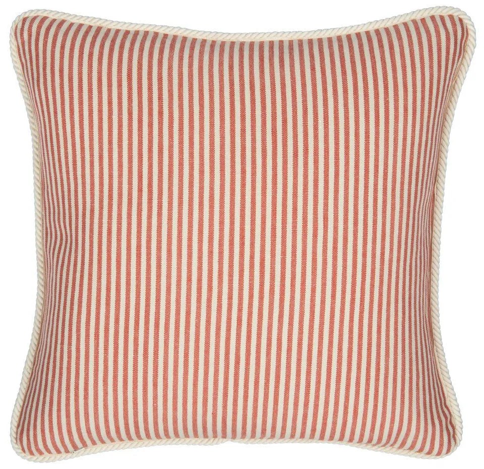 Μαξιλάρι Διακοσμητικό (Με Γέμιση) Rhubarb Stripe Lc40117 50X50Cm White-Red Mindthegap 50Χ70 Feather
