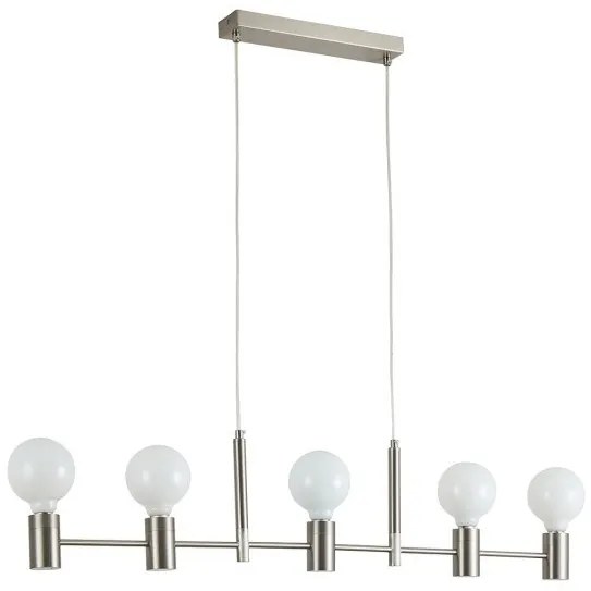 Κρεμαστό Φωτιστικό Οροφής 5xE27 120x95cm Adept Homelighting-77-8248-Νίκελ Ματ 77-8248