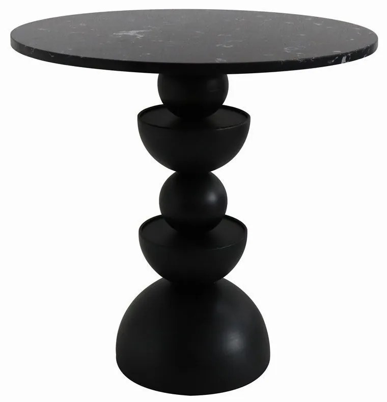 Τραπεζάκι Σαλονιού Βοηθητικό Up Down 50 04-1153 50x50x50.5 Black