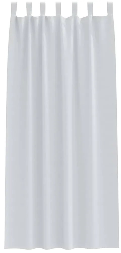 vidaXL Κουρτίνες με κουρτίνες 2 pcs Ανοιχτό Γκρι Πολυεστέρας