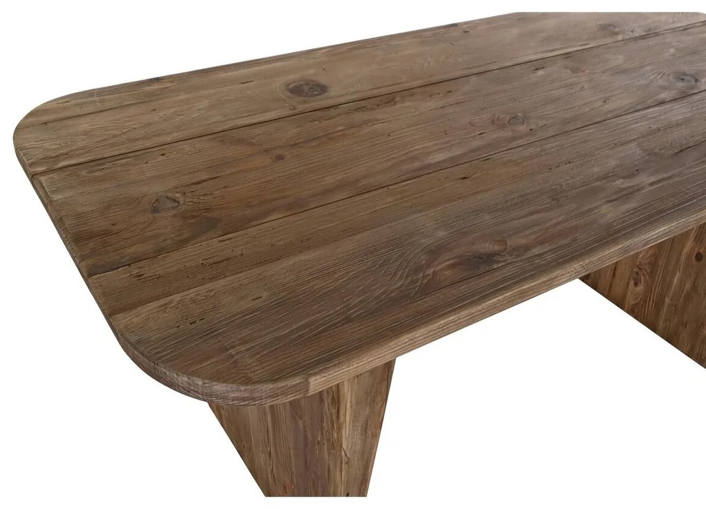Τραπεζαρία DKD Home Decor Φυσικό Ανακυκλωμένο ξύλο Τζίντζερ (180 x 90 x 77 cm)
