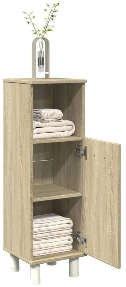 vidaXL Ντουλάπι Μπάνιου Sonoma Δρυς 30,5x30x95 εκ. Επεξεργασμένο Ξύλο