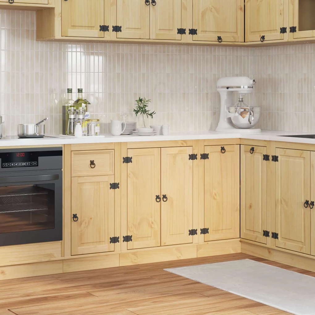 Ντουλαπιού με ράφι Μέλι 60 x 46 x 81,5 εκ Στερεά ξυλεία πεύκου