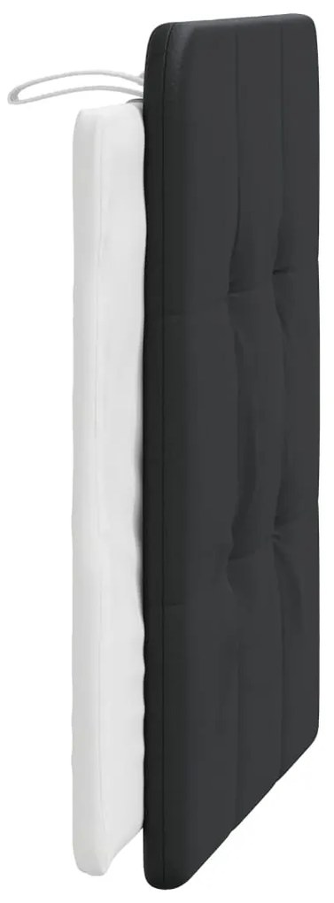 vidaXL Μαξιλάρι για Κεφαλάρι Zadar Μαύρο και λευκό 80εκ. από Συνθετικό Δέρμα