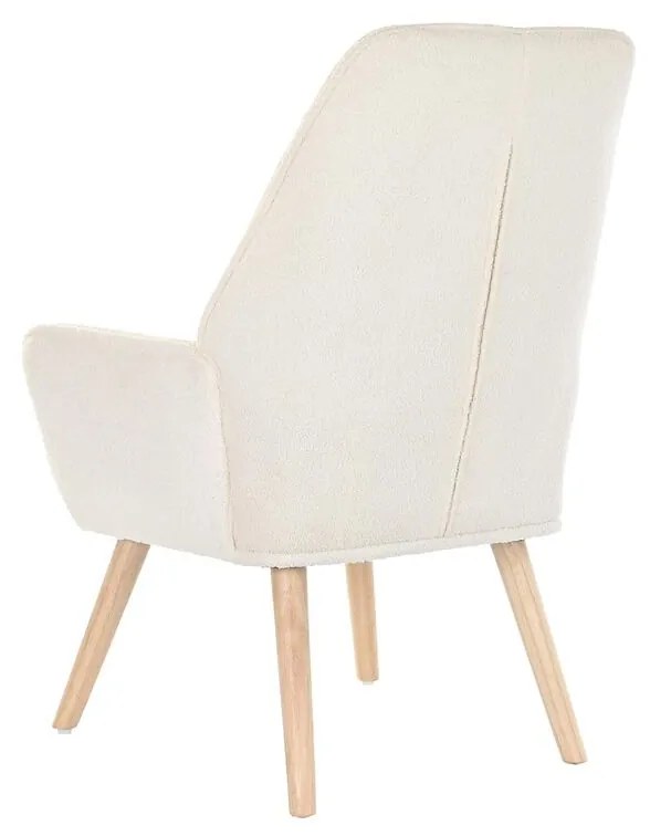 Πολυθρόνα DKD Home Decor Κρεμ Φυσικό 65 x 75 x 96 cm