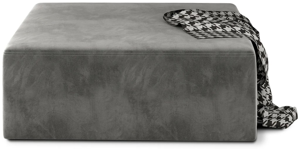 Πουφ Milek-Gkri Skouro - 83.00Χ83.00Χ42.00cm