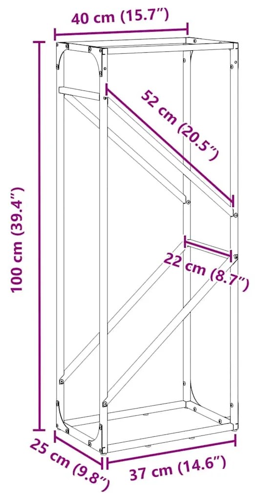 ΡΑΦΙ ΓΙΑ ΚΑΥΣΟΞΥΛΑ ΛΕΥΚΟ 40X25X100 ΕΚ. ΑΤΣΑΛΙ ΨΥΧΡΗΣ ΕΛΑΣΗΣ 864332