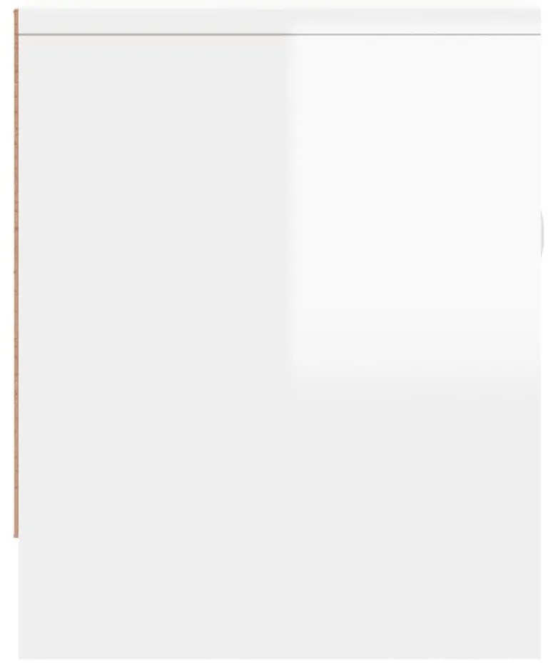 vidaXL Έπιπλο Τηλεόρασης Γυαλ. Λευκό 102x30x37,5 εκ Επεξεργασμένο Ξύλο
